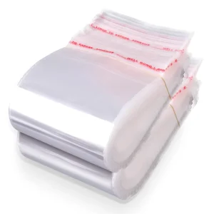 Custom Printed Recycled Garment Clothes Clear Self Adhesive Seal Plastic Bags Resealable OPP Bag with Custom Printing
