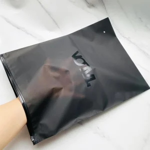 Custom Printed Resealable Garment Packaging Plastic Biodegradable Frosted Sealing Zipper Lock Bag Clothing Packaging Bag