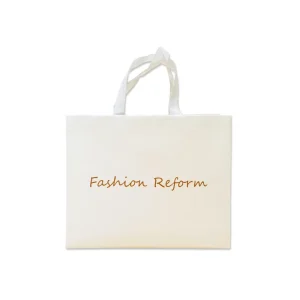 Custom Printed White Non Woven Tote Bag Laminated Reusable Shopping Bag for Boutique Packaging