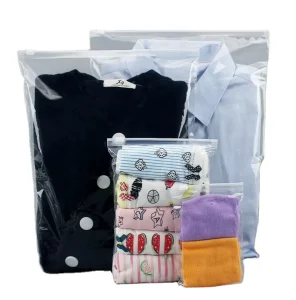 Custom Printing Size Frosted Matte Zipper Plastic Bags for Clothes Packaging Zip Lock Pouch