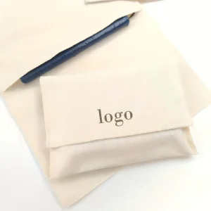 Custom Private Cotton Envelope Bag Canvas Clothes Pillow Packaging Dust Sack Cosmetic Dust Pouch Bags for Women