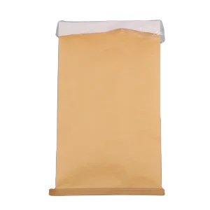 Custom Recyclable Kraft Paper Laminated PP Woven Heat Seal Food Packaging Bag with Handle and Logo Printing