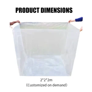 Custom Recyclable Large Size Transparent Heat Seal Waterproof LDPE Plastic Packaging Industrial Use Inner Lining Pocket Bags