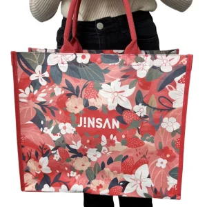 Custom Shopping PP Woven Bag Clothes Gift Packing Storage Bag Boutique Grocery Eco Friendly Laminated Woven Bag