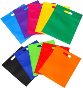 Custom Size Non Woven Shopping Bags Flat Open Top with Logo Print for Exhibitions