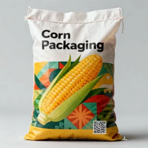 Custom Size Traceable Woven Bags 20kg Heavy Duty Polypropylene Sack for Corn Grain PP Woven Packaging with Printed Logo Option