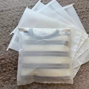 Custom Soft Texture White Cotton Paper Bag Moisture Proof Eco Friendly Durable Silk Screen Printed Luxury Logo Printing Shoes