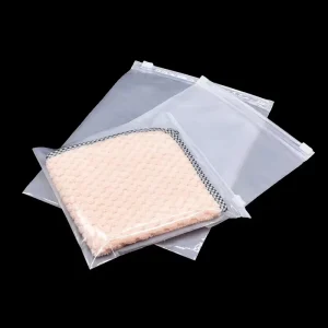 Custom T-Shirt Packaging Bags Sealed Packaging Bags for Underwear and Socks Frosted Plastic Self-Sealing Garment Bags