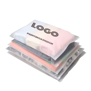 Custom Transparent Self-Sealing Recyclable Plastic Clothing Packaging Zipper Bags with Custom Logo for Clothing Packaging