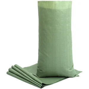 Custom Waterproof Laminated pp Woven Packaging Bag Green with logo