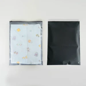 Custom Waterproof Matte Zipper Packaging Bags for Clothing & Shoes with Recyclable Material and Custom Logo Printing