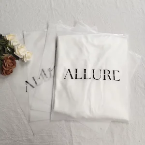 Custom Your Own Logo Recycled Pouches Frosted Apparel Ziplock Shipping Clothing Packing Bag Plastic Bags