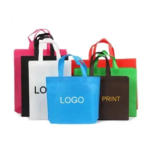 Custom logo Eco Friendly Fabric Non woven Tote Bag Wine Bottle pp Nonwoven Hand Bag Clothing Handle Non Woven Shopping Bag