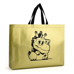 Custom logo Print Luxury Packaging Party Shiny Gift Bags Luxury Non Woven Shopping Bag