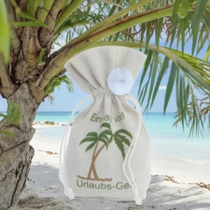 Customizable Cotton Gift Bags with Drawstring Printable Calico Makeup Pouch