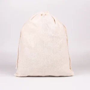 Customizable Logo Color Size Cotton Canvas Gift Drawstring Pouches Bags Custom Cotton Drawstring Bag Natural Cotton Bags