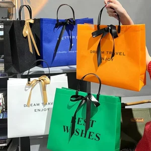 Customizable Non Woven Shopping Bags for Clothing and Packaging Eco Friendly Durable Your Brand Ideal Choice