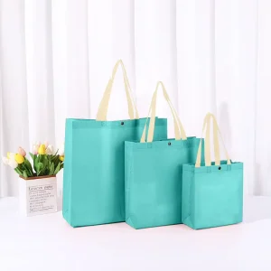 Customizable Recyclable Non Woven Waterproof Heat Seal Tote Bag Color Size 80g Film Covered Non Woven Fabric