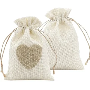 Customizable Reusable Gift Drawstring Pouch for Candy Coffee Beans Wedding Party Birthday Favors Textile Packaging