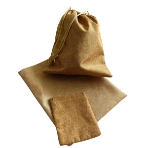 Customizable Reusable Jute Drawstring Bags Small Grocery Shopping Burlap Pouches Linen Bags for Packaging Bags