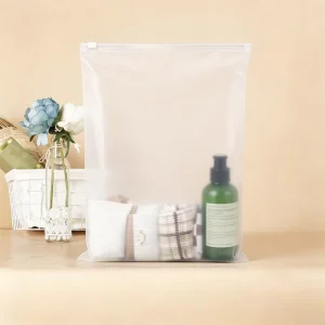Customizable Transparent Frosted PE CPE Zipper Bags Durable Eco friendly Packaging Solution for E commerce Sellers
