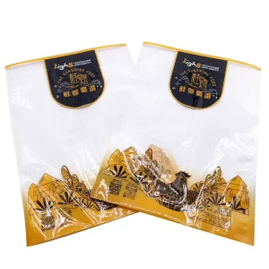 Customize Logo CPP Packaging Bags Heat Sealing Three Side Woven Bags Smell Proof Eco Friendly Food Grade Clear Bag for Jelly