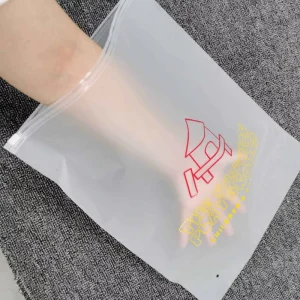 Customized Biodegradable Frosted Matte Sealing Zipper Lock Bag Clear Tshirt Apparel Garment Packaging Bags