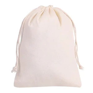 Customized Cotton Drawstring Bag Custom Logo Small Packaging Pouch Eco Friendly Gift Bags for Party Retail and Promotional Use