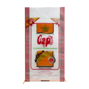Customized Design Durable Transparent PP Woven Laminated Rice Packaging Bags Flexo Printing Custom Color for Agriculture Use