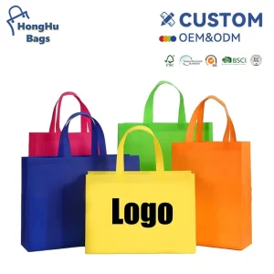 Customized Design Oem Non Woven Bags Blank Thickened Takeout Packaging Shopping Handbags
