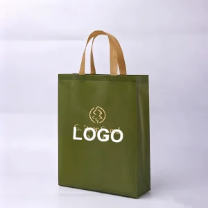Customized Durable Non Woven Craft Packaging Bags with Silk Screen Printed Logo Button Closure for Gift & Craft Use