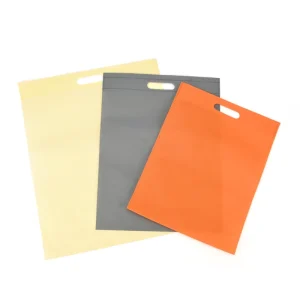 Customized Eco Friendly Reusable Cloth Bag Die Cut Nonwoven Fabric Packaging D Cut Non Woven Shopping Bag