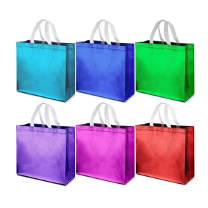Customized Lamination Non Woven Fabric Bags Recyclable Fashion Gift Packaging Bags for Wedding Gift Bag with Custom logo