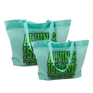 Customized Logo Printed Big Supermarket Packaging Bags 60 GSM Non Woven Bags Grocery Non Woven Shopping Tote Bag