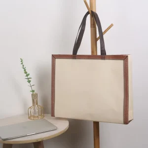 Customized Non woven Fabrics Shopping Bag for Garment Loop Handle Tote Gift Packing Bag Screen Printing Grocery Bag Heat Seal