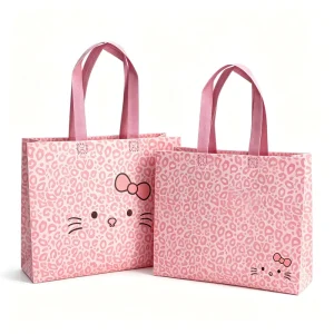Customized Non woven Gift Cartoon Non woven Bags for Clothing Packaging Stores with Your logo