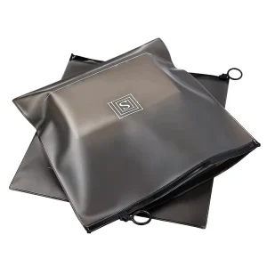 Customized PVC Black Clothing Zipper Frosted Bags For Clothes With Your Logo Frosted Zipper Lock Packing Bag