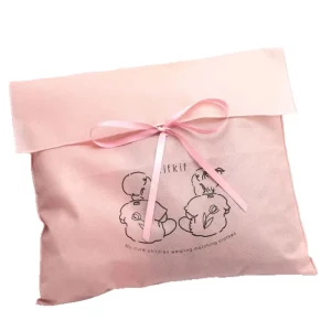 Customized Premium EcoFriendly Nonwoven Packaging Drawstring Bag With Ribbon for Clothing Storage