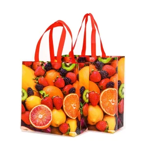 Customized Printed Durable Laminated Non Woven Handled Bag Reusable for Promotion Gift Supermarket Grocery Clothing