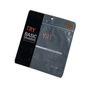 Customized Printing Clothing Packaging Bag Durable Plastic Resealable Ziplock Bag for Dress and Pants Packaging