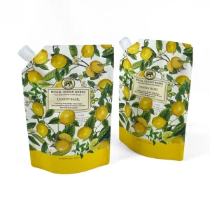 Customized Printing Plastic Laundry Detergent Bag Plastic Packaging with Spout Pouch 1L Liquid Bag Waterproof Nozzle Bag