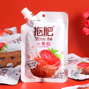 Customized Printing Reusable Spout Pouch Milk Tea Coffee Beverage Bag Plastic Packing Juice Bag