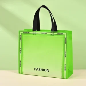 Customized Recyclable Non woven Advertising Gift Bag Printed Logo Hand Held Handle for Clothing Shopping