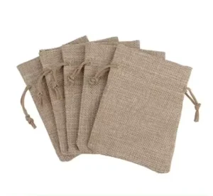 Customized Sisal Jute Bag 100% Jute Material Drawstring Burlap Pouch Jute Sack Bags