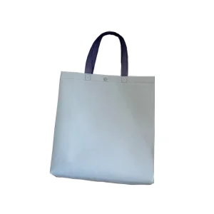 DLBZ Heavy Duty Plain Blank Promotional Reusable Large Custom Non Woven Shopping Bag With Button Closure for Cloth Packing