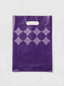 Die Cut Plastic Shopping Bags Custom Logo Printed For Medication Ice Pop Nuts Food Packaging Biodegradable Bag
