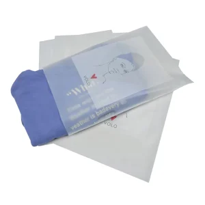 Digital Printing 100% Biodegradable Cornstarch Garment Bag Packaging Self Adhesive Compostable Cloth Packaging Bags