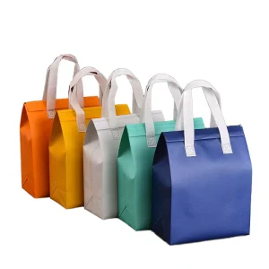 Disposable Nonwoven Aluminum Foil Insulation Bag for Food Packaging Moisture Proof Sandwich Bags Milk Bread Cookies