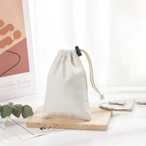 Drawstring Cotton Pouch Bag Cotton Pouch Packaging for Women