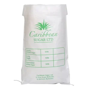 Durable Empty Transparent PP Woven Sugar Rice Sack Package Bag with Customized Color Printing Size